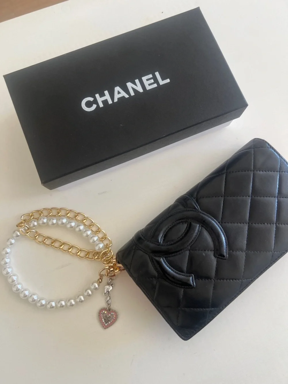 Chanel CAMBON Bifold wallet with Crossbody/Top Handle Chain